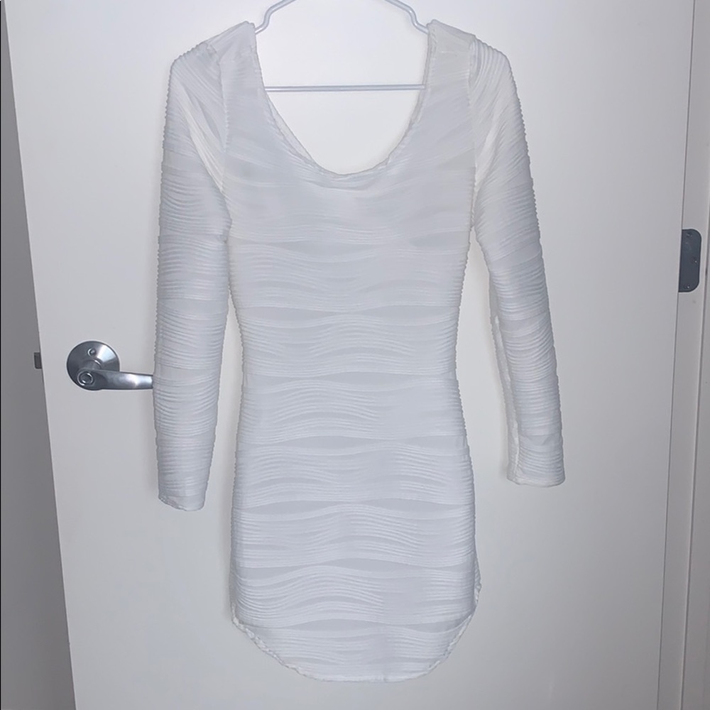 White Open-Back Dress